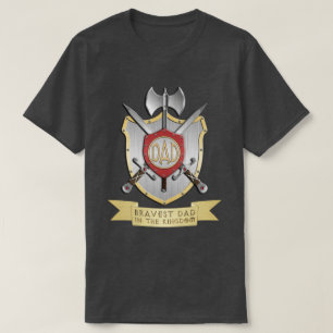 T-shirt Papa le plus courageux du Royaume