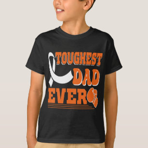 T-shirt Papa le plus dur jamais Leucémie Cancer Sensibilis