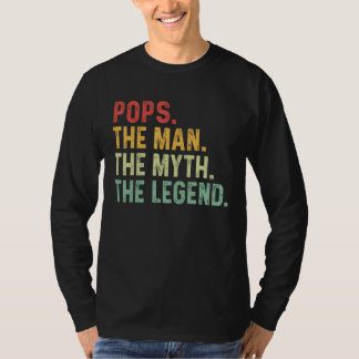 T-shirt Papa L'Homme La Légende La Mythe Cadeau Fête Des P