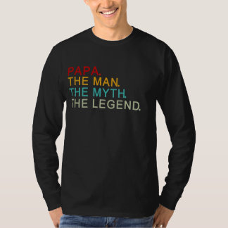 T-shirt papa l'homme le mythe la légende