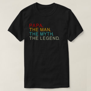 T-shirt papa l'homme le mythe la légende