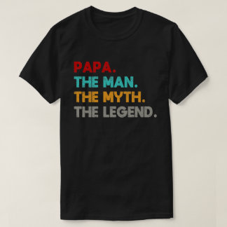 T-shirt papa l'homme le mythe la légende