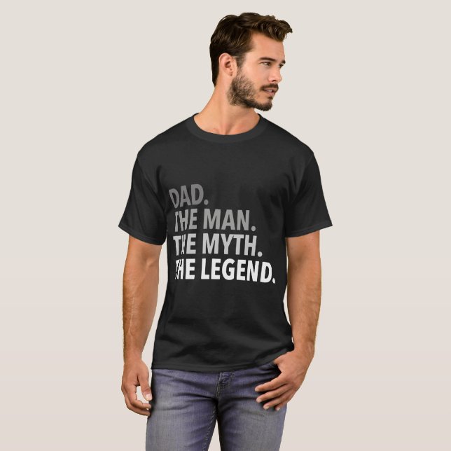 T-shirt papa l'homme le mythe la légende papa (Devant entier)
