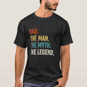 T-shirt Papa L'Homme Le Mythe La Légende Retro Papa Dons F