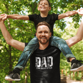 T-shirt Papa L'Homme Le Mythe La Légende Texte Personnalis