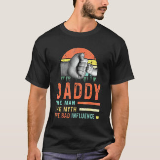 T-shirt Papa L'Homme Le Mythe La Mauvaise Influence