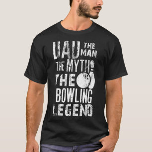 T-shirt Papa L'Homme Le Mythe Le Bowling Légende Pères D