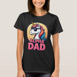 T-shirt Papa licorne drôle Laufey hommes fête des pères No