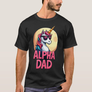 T-shirt Papa licorne drôle Laufey hommes Fête des pères No