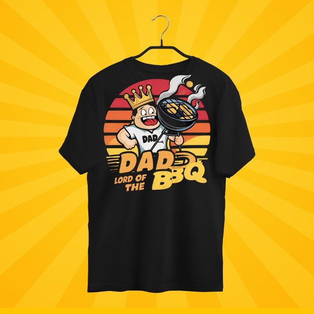 T-shirt Papa Lord du Barbecue, Maître Grill, Super Père (Créateur téléchargé)