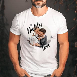 T-shirt Papa Love   Fête des pères photo mignonne