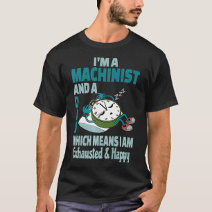 T-shirt Papa Machiniste Fatigué Occupé Épuisé Dire