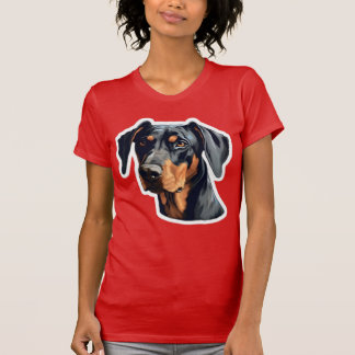 T-shirt Papa Maman Doberman