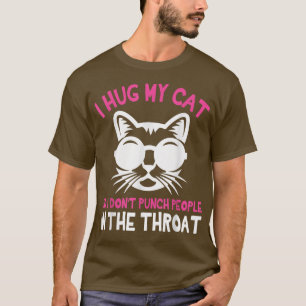 T-shirt Papa Maman, je serre mon chat, donc je ne pince pa