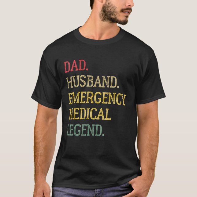 T-shirt Papa Mari Urgence Légende Médicale Urgence Med (Devant)