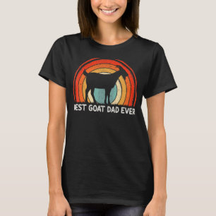 T-shirt Papa Meilleur Bouc Rétro Vintage Hommes