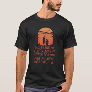 T-shirt Papa Merci Pour M'Avoir Enseigné Comment Être Un H