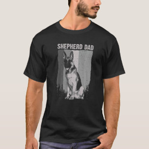T-shirt Papa Mignon Berger Allemand Pour Hommes Père Chien