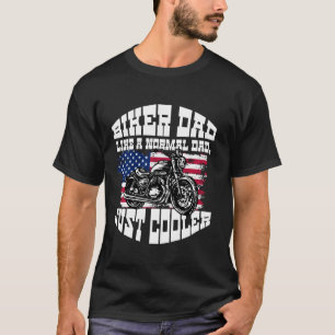 T-shirt Papa motard, comme un papa normal mais en plus coo