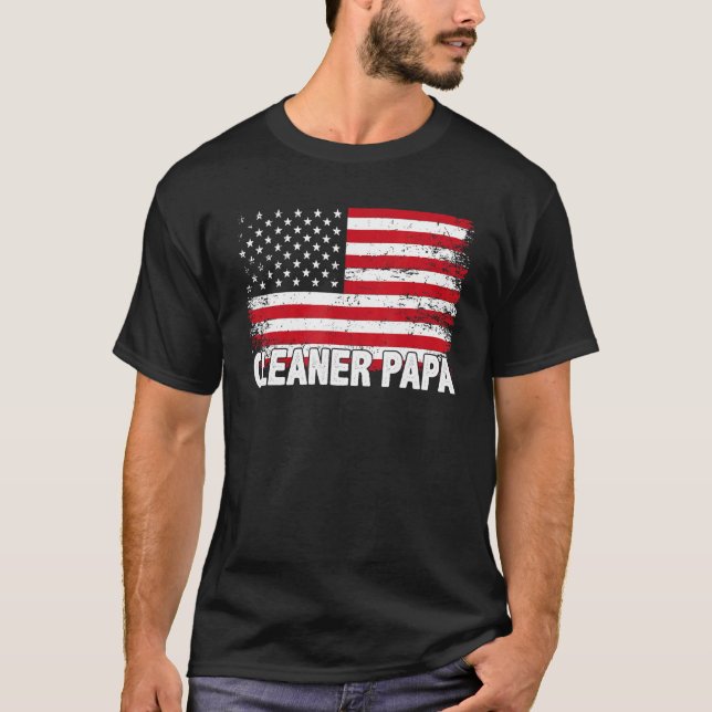 T-shirt Papa nettoyant (Devant)