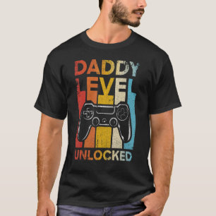 T-shirt Papa Niveau Déverrouillé Nouvelle annonce de gross