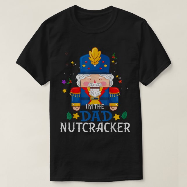 T-shirt Papa Nutcracker Correspondance Famille Groupe Noël (Design devant)