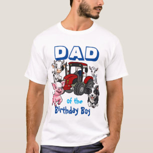 T-shirt Papa of the Birthday Boy Farm Animals