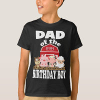 Papa Of The Birthday Boy Farming Animals B day Par