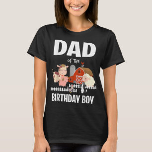 T-shirt Papa of the Birthday Boy Funny Farm Animal Farming