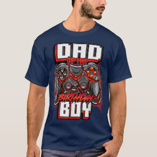T-shirt Papa of the Birthday Boy Matching Family Vidéo Jeu
