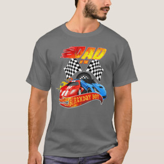 T-shirt Papa Of The Birthday Boy Race Anniversaire
