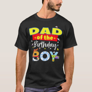 T-shirt Papa Of The Birthday Boy Toy Familly Matching Stor