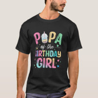 Papa Of The Birthday Girl Bubble Boba Tea Party Fa