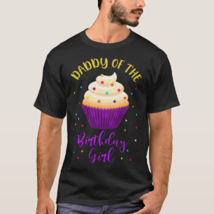 T-shirt Papa of the Birthday Girl Cupcake Sweet B Day Fam