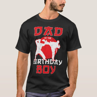 T-shirt Papa Of The Birthday Karate Taekwondo Boy Martial