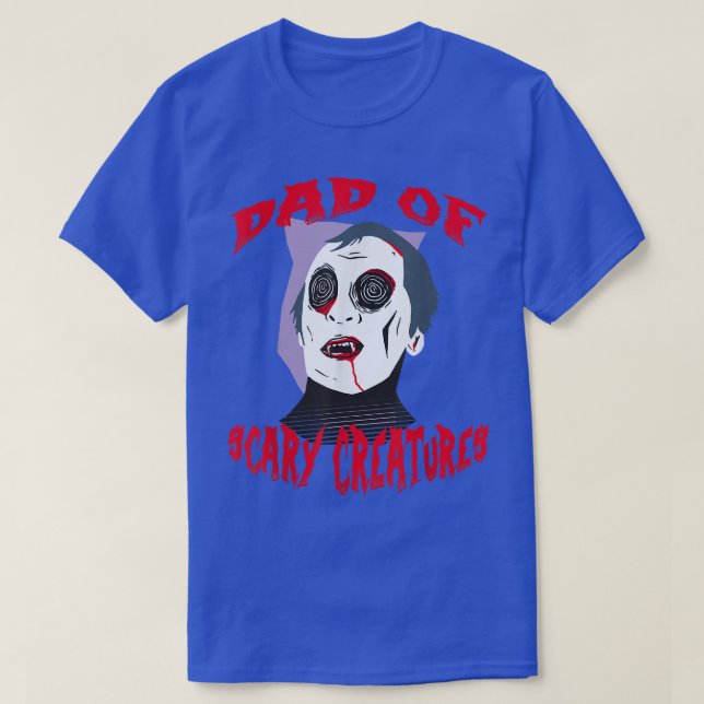 T-shirt Papa of the Scary Creatures Drôle Halloween pour f (Design devant)