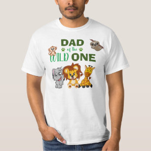 T-shirt Papa of the Wild One Jungle Safari 1er anniversair