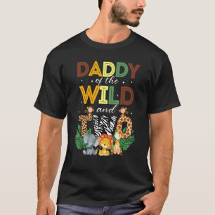 T-shirt Papa Of The Wild Two Zoo Anniversaire Safari Jungl