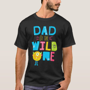 T-shirt Papa Of The Wild Un An Premier Anniversaire Pour F