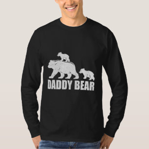 T-shirt Papa Ours 2 Cubs Papa Ours Ours Twin Papa 2 Enfant