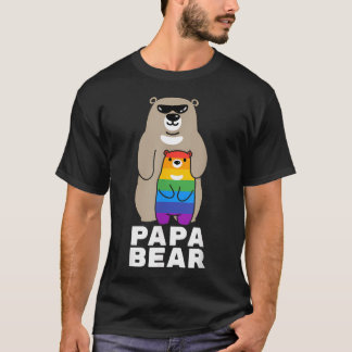 T-shirt Papa Ours Fier LGBT Fier Ours Papa Fierté LGBT
