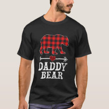 Papa Ours Pajama de Noël Buffle Rouge Plaid