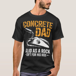 T-shirt Papa ouvrier du bâtiment Fête des Pères - Béton