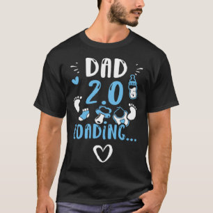 T-shirt Papa Papa 2 0 Chargement Baby Boy Sayings