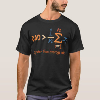 T-shirt Papa Papa Math Fête des Pères Papa Supérieur à