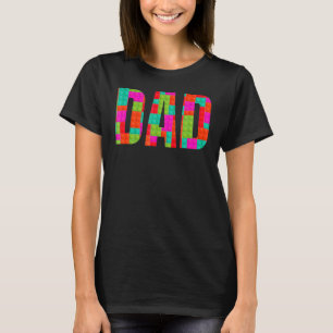 T-shirt Papa Parent Brick Master Builder Blocs Se