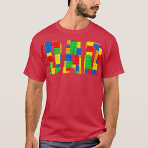 T-shirt Papa Parent Brick Master Builder Blocs Se