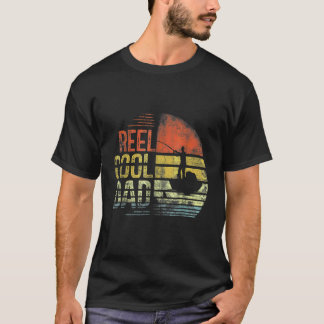 T-shirt Papa pêche cool rembobine l'après-midi Fête des pè