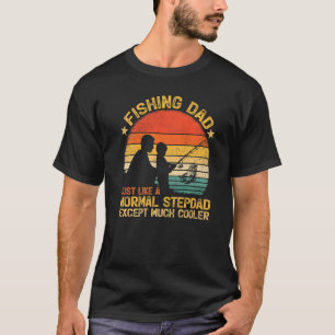 T-shirt Papa Pêche Vintage Homme Juste Comme Un Beau-Père