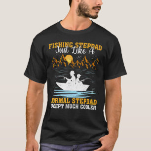 T-shirt Papa pêcheur à l'instar d'un beau-père normal F